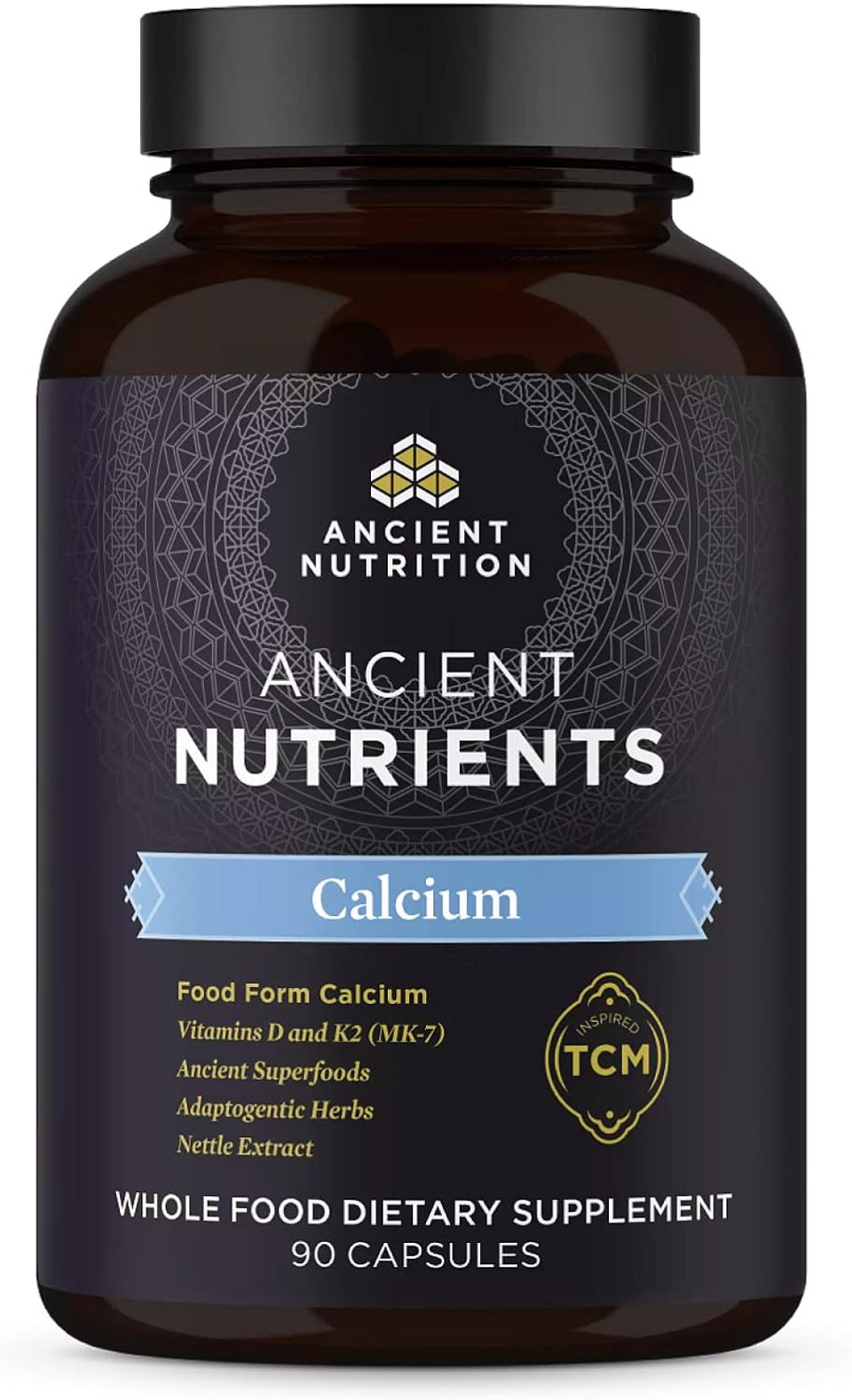 Calcium Supplement With Vitamin D And Vitamin K2 By Ancient Nutritiion, Supports Bone Health And Immune Support, Muscle Recovery, Paleo And Keto Friendly, 90 Ct