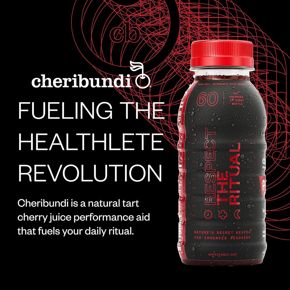 Cheribundi Tart Cherry Juice Starter Pack - Pure, Original & Light - Pro Athlete Workout Recovery - Fight Inflammation And Support Muscle Recovery - Post Workout Recovery Drinks For Runners, Cyclists And Athletes -8 Fl Oz (Pack Of 12)