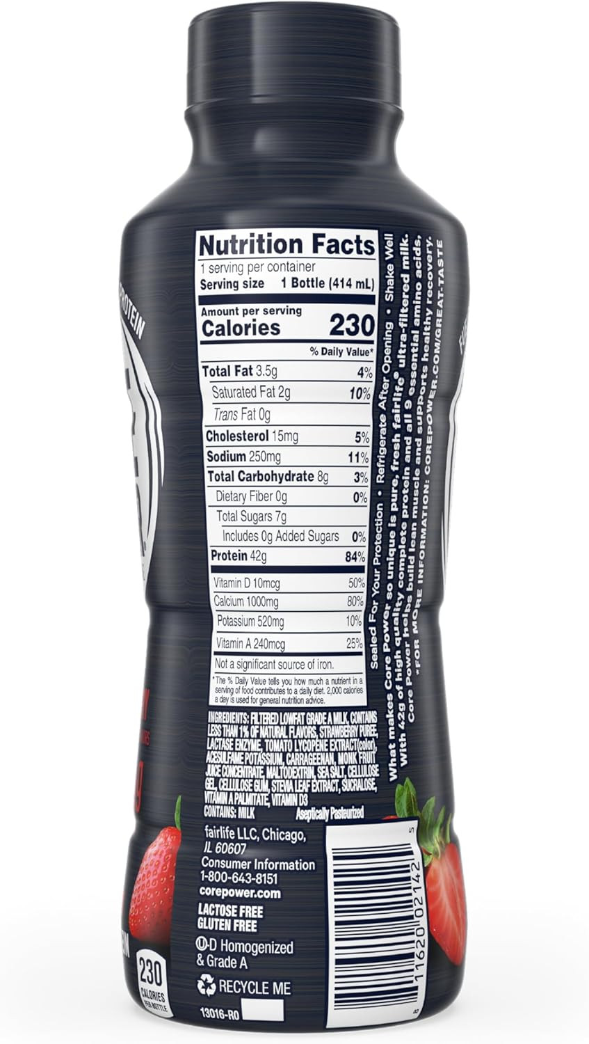 Core Power Elite High Protein Shake (42G), Strawberry, 14 Fl Oz