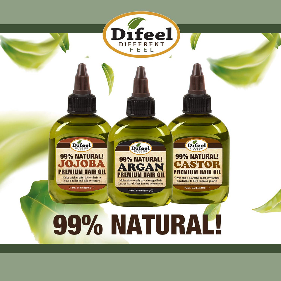 Difeel 99% Natural Therapeutic Hair Care Solutions - Scalp Care 2.5 Ounce