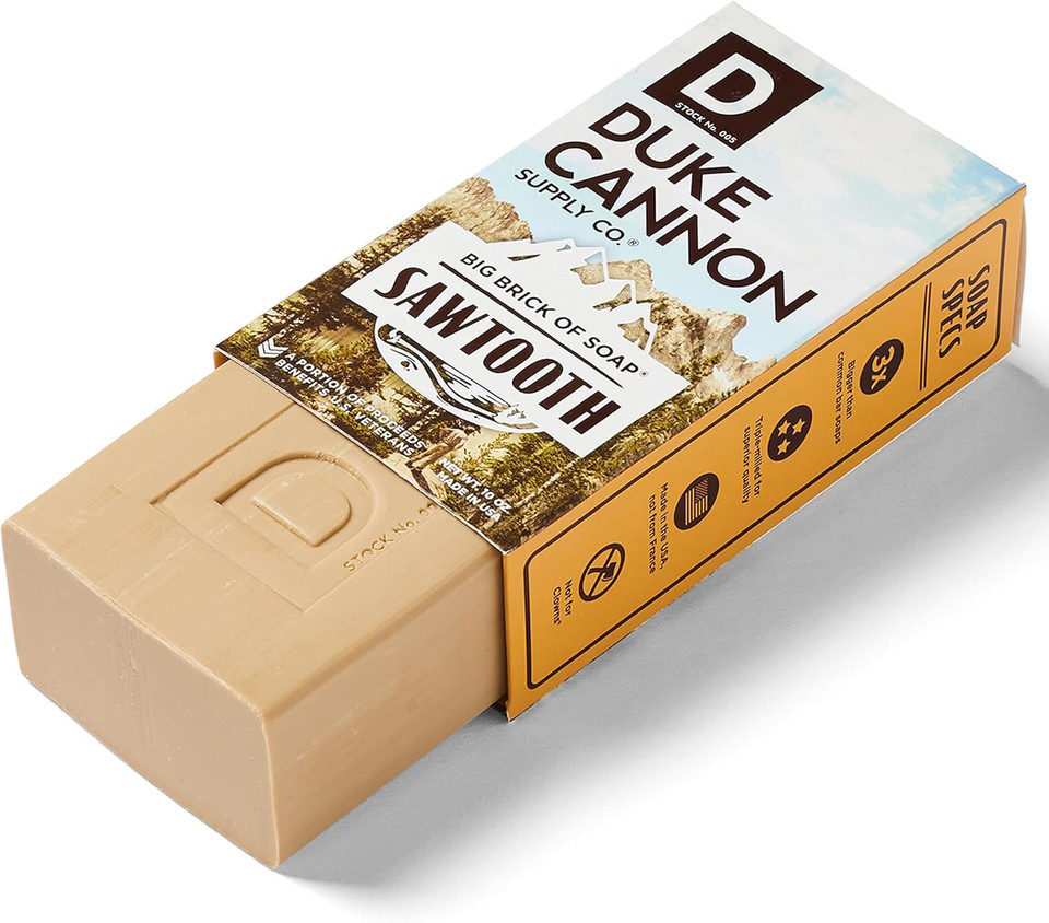 Duke Cannon Big Brick Of Soap For Men - Sawtooth, Alpine Air And Cedarwood Scent, 10 Oz