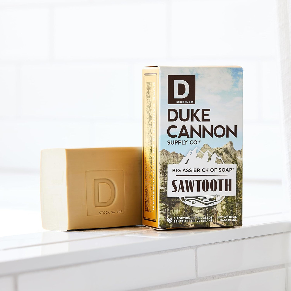 Duke Cannon Big Brick Of Soap For Men - Sawtooth, Alpine Air And Cedarwood Scent, 10 Oz