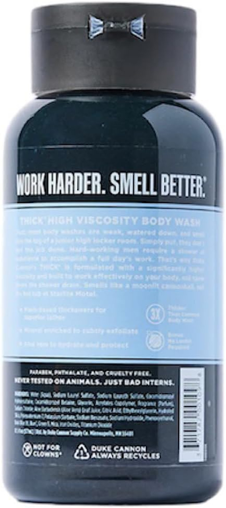 Duke Cannon Midnight Swim Body Wash - Thick High Viscosity Men'S Body Wash, Exfoliating And Moisturizing Formula, Sea Grass And Sandalwood Scents, 17.5 Oz (1 Pack)
