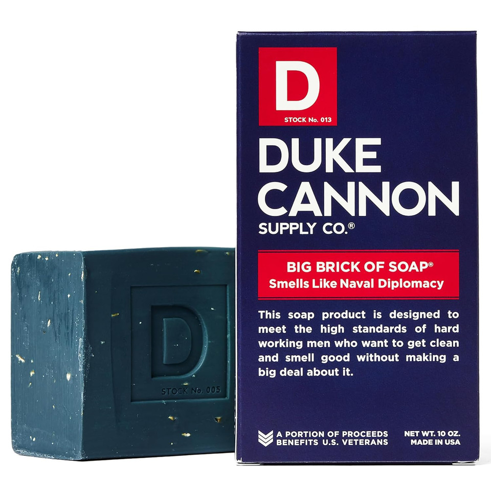 Duke Cannon Supply Co. Men'S Bar Soap - 10 Oz. Big American Brick Of Soap By Duke Cannon - Naval Diplomacy