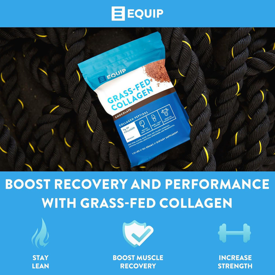 Equip Foods Collagen Powder Chocolate & Prime Protein Powder Vanilla