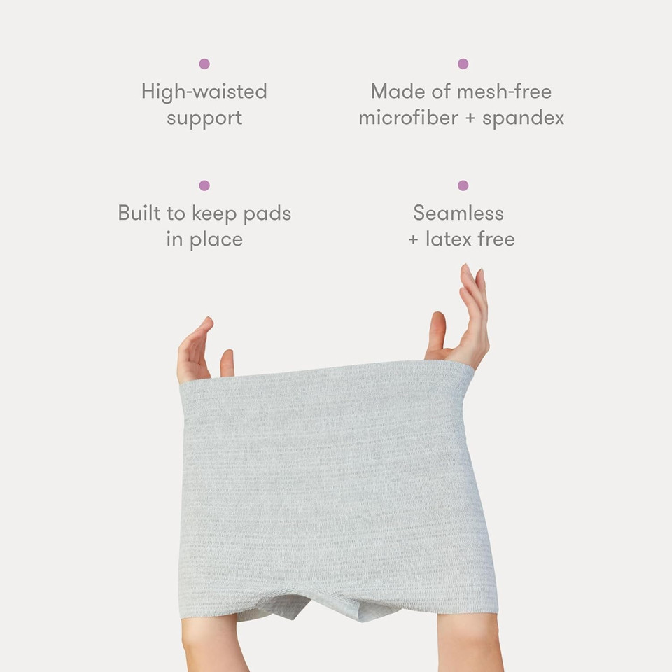 Frida Mom 2-In-1 Postpartum Absorbent Perineal Ice Maxi Pads + Disposable Underwear (Regular Boyshort) For Postpartum Care, Perineal Recovery And Cleansing After Birth