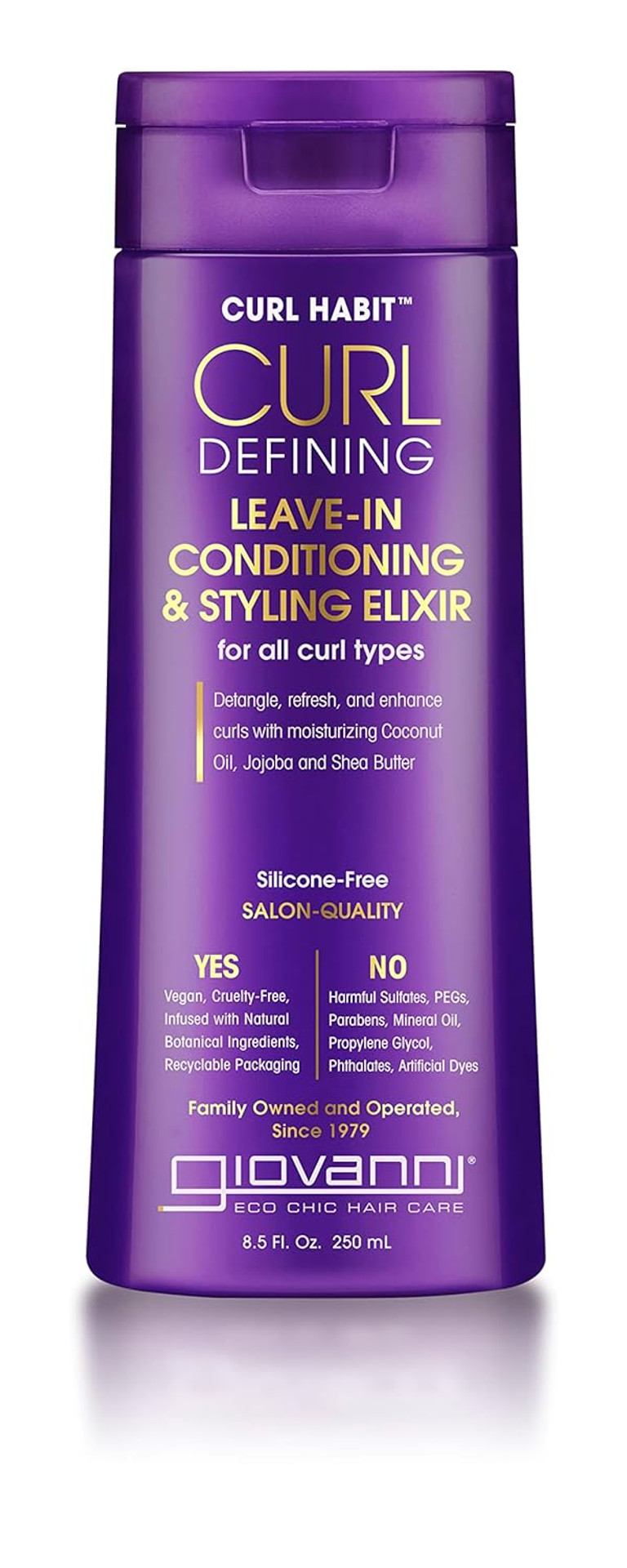 Giovanni Curl Habit Curl Defining Leave-In Conditioning & Styling Elixir - For All Curl Types, Vegan, Cruelty Free - 8.5 Oz (Pack Of 3) Giovanni Curl Habit Curl Defining Leave-In Conditioning & Styling Elixir - For All Curl Types, Vegan, Cruelty Free - 8.5 Oz (Pack Of 3)