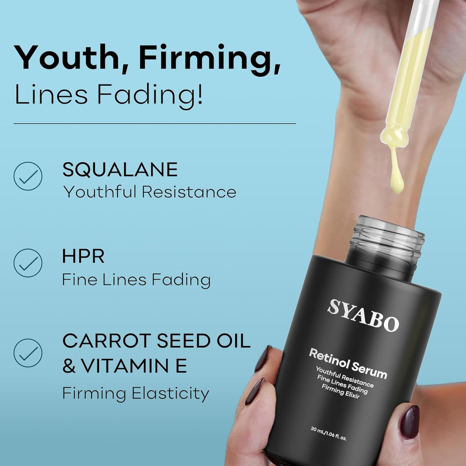 Hair Removal Cream With Retinol Serum For Face, Sensitive Body Hair Removal Cream Face Firming Elixir For Anti Aging