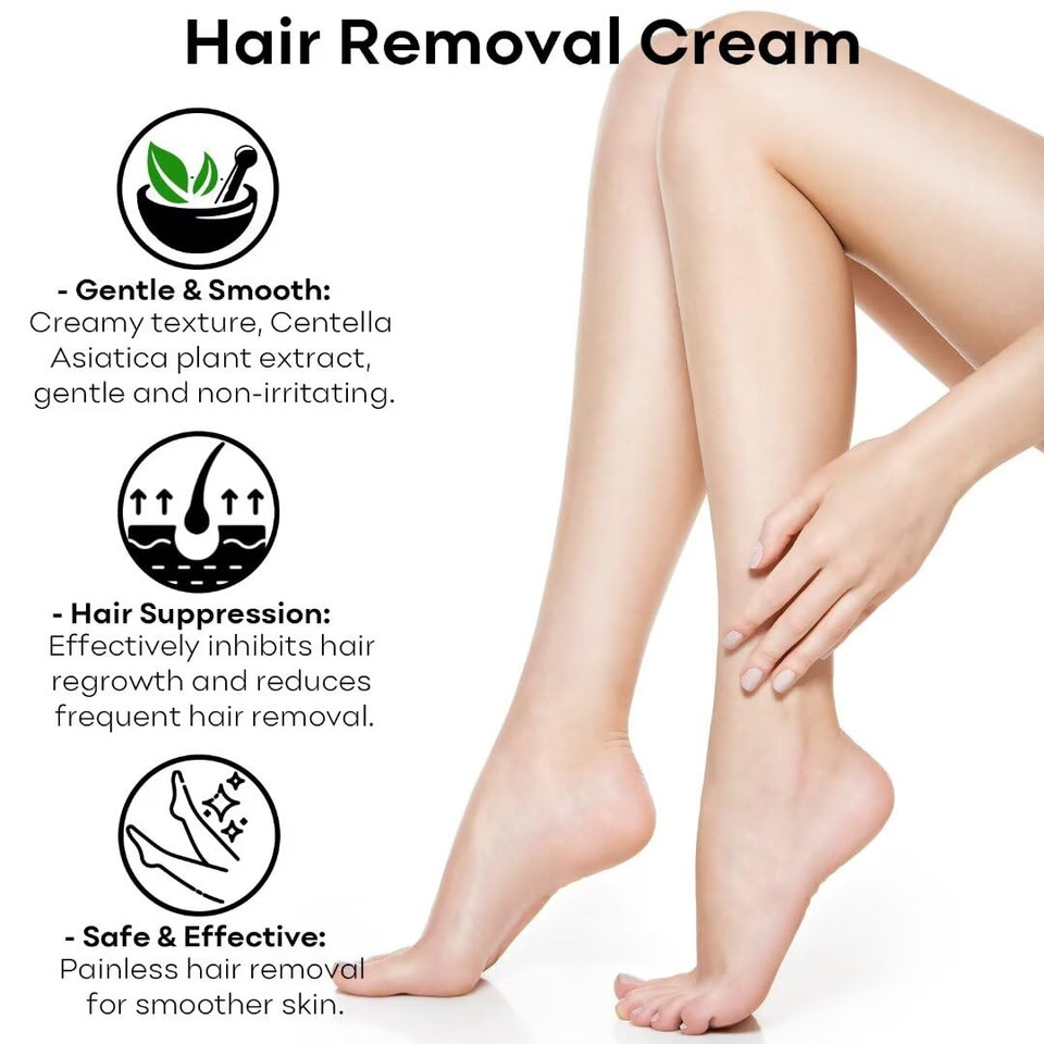 Hair Removal Cream With Retinol Serum For Face, Sensitive Body Hair Removal Cream Face Firming Elixir For Anti Aging