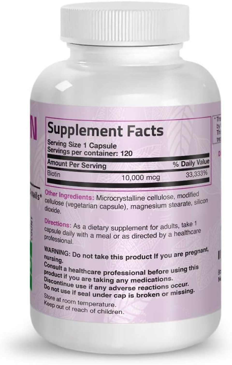Hair, Skin & Nails With Biotin Extra Strength Vitamin Supplement For Women + Ultra Biotin 10,000 Mcg