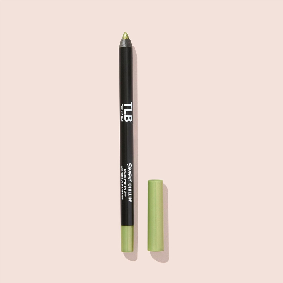 The Lip Bar | Straight Line Eyeliner + Sharpener Kit | Easily Glides For Simple Application | Long-Lasting, Waterproof And Smudge-Proof | Infused With Jojoba Oil | Greengreen