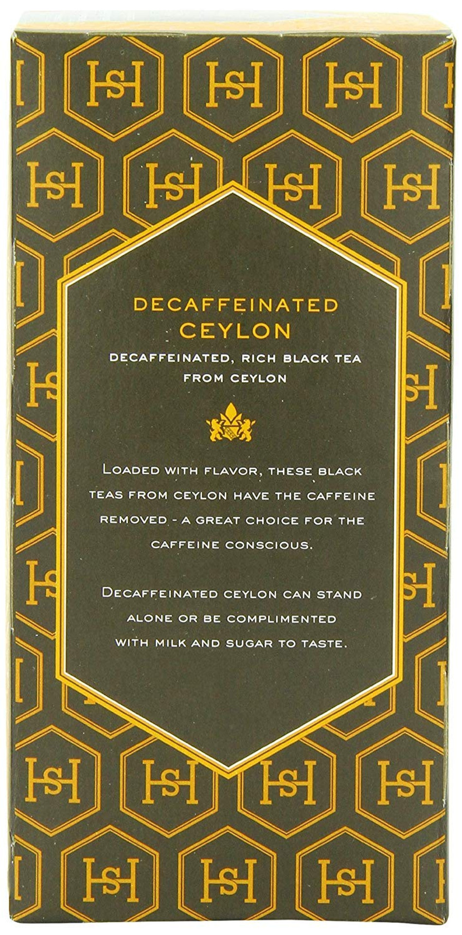 Harney & Sons Black Tea, Decaffeinated Ceylon, 20 Tea Bags, 1.26 Oz./36 Grams
