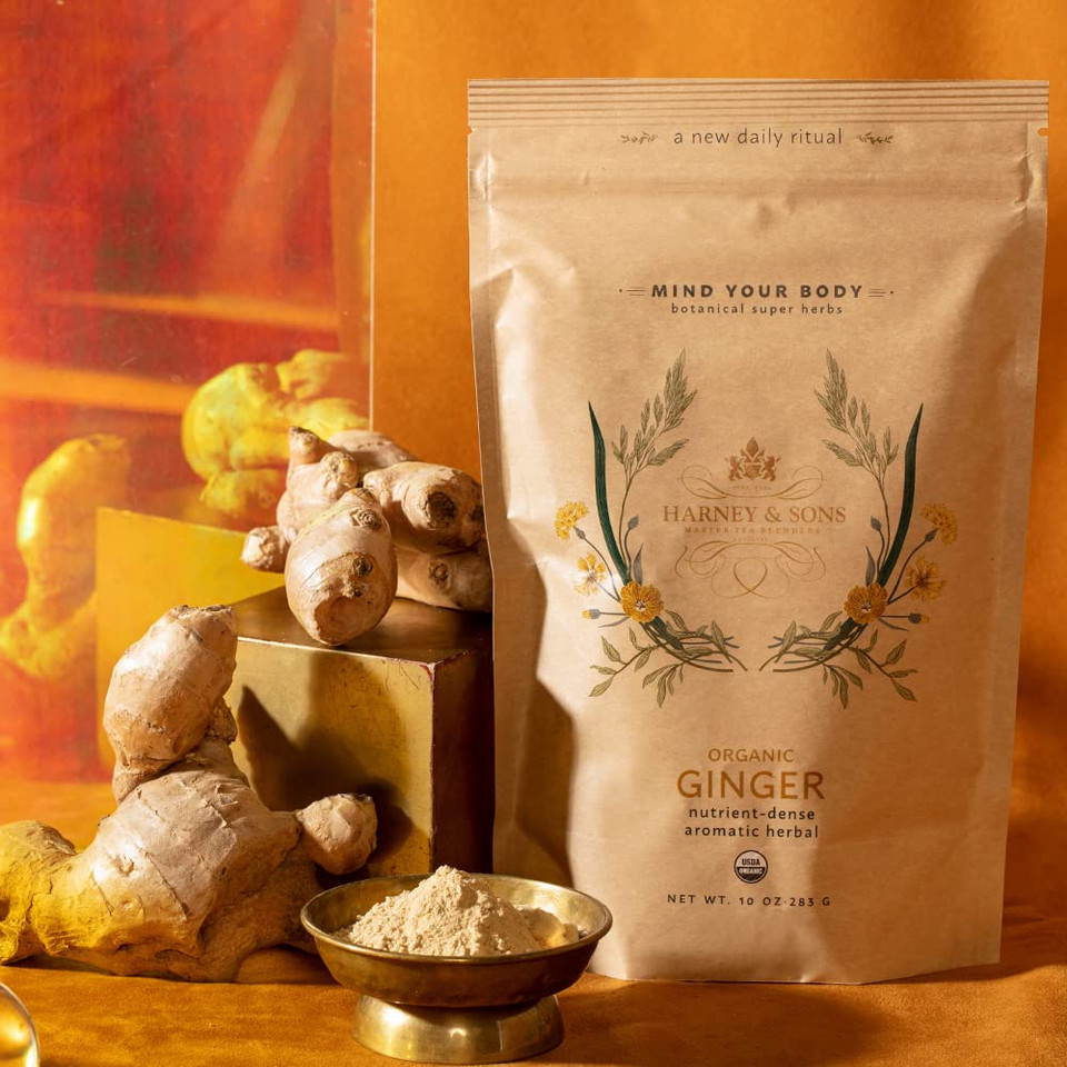 Harney & Sons Organic Ginger Powder, Wellness Collection, 10 Oz Bag