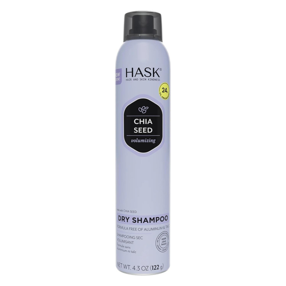 Hask Chia Seed Volumizing Dry Shampoo Kits For All Hair Types, Aluminum Free, No Sulfates, Parabens, Phthalates, Gluten Or Artificial Colors 4.3Oz