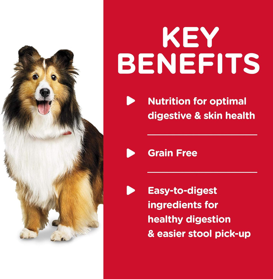 Hill'S Science Diet Sensitive Stomach & Skin, Adult 1-6, Stomach & Skin Sensitivity Support, Wet Dog Food, Chicken & Vegetables Loaf, 12.8 Oz Can, Case Of 12