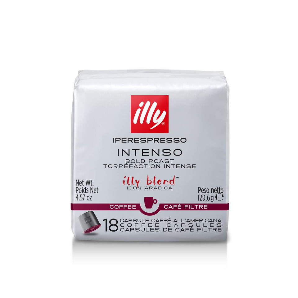 Illy Coffee Iperespresso Capsules - Single-Serve Coffee Capsules & Pods - Single Origin Coffee Pods  Intenso Dark Roast With Notes Of Cocoa & Fruit - For Iperespresso Capsule Machines  18 Count