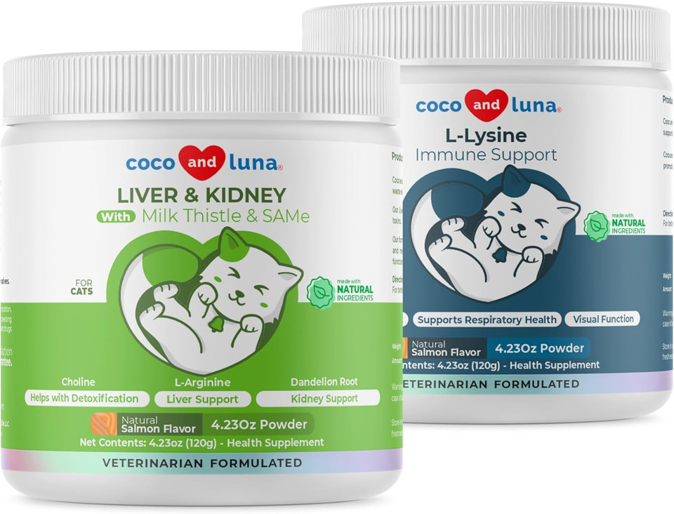 Immunity + Liver And Kidney Support For Cats - With Milk Thistle, Same, L-Arginine & Turmeric, And Dandelion Root For Detox