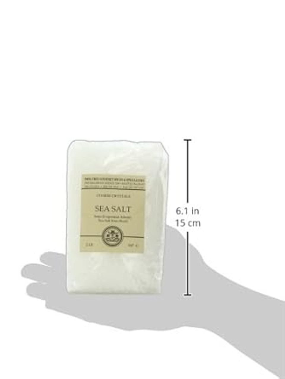 India Tree Brazilian Coarse Sea Salt, 2 Lb 2 Pound (Pack Of 3)