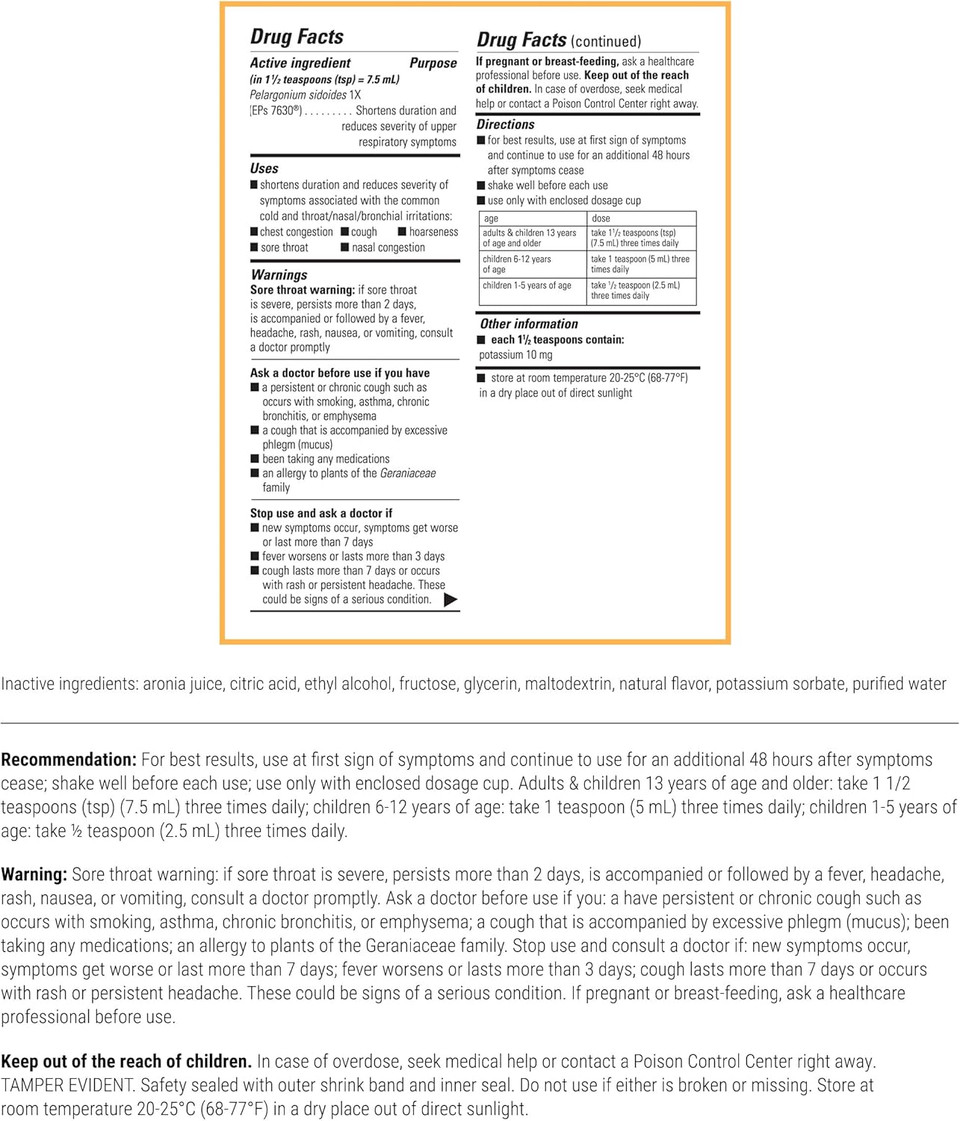 Integrative Therapeutics V Clear Eps 7630, Homeopathic Cold Medicine, Shortens Colds, Relieves Respiratory Symptoms, 99.95% Alcohol-Free Syrup, Cherry Flavored For Children And Adults, 4 Fl. Oz