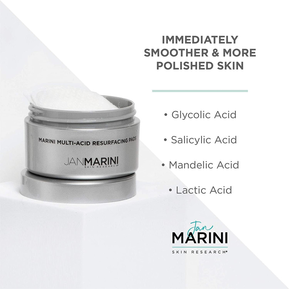 Jan Marini Skin Research Marini Multi-Acid Resurfacing Pads - At Home Peel - 30 Pads