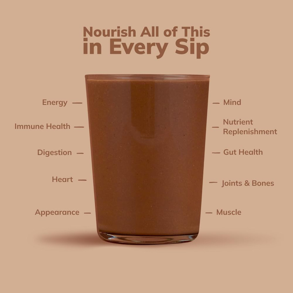 Kaã¢ÂChava All-In-One Nutrition Shake Blend, Chocolate, 85+ Superfoods, Nutrients & Plant-Based Ingredients, 26G Vitamins And Minerals, 25G Plant-Based Protein, 2Lb