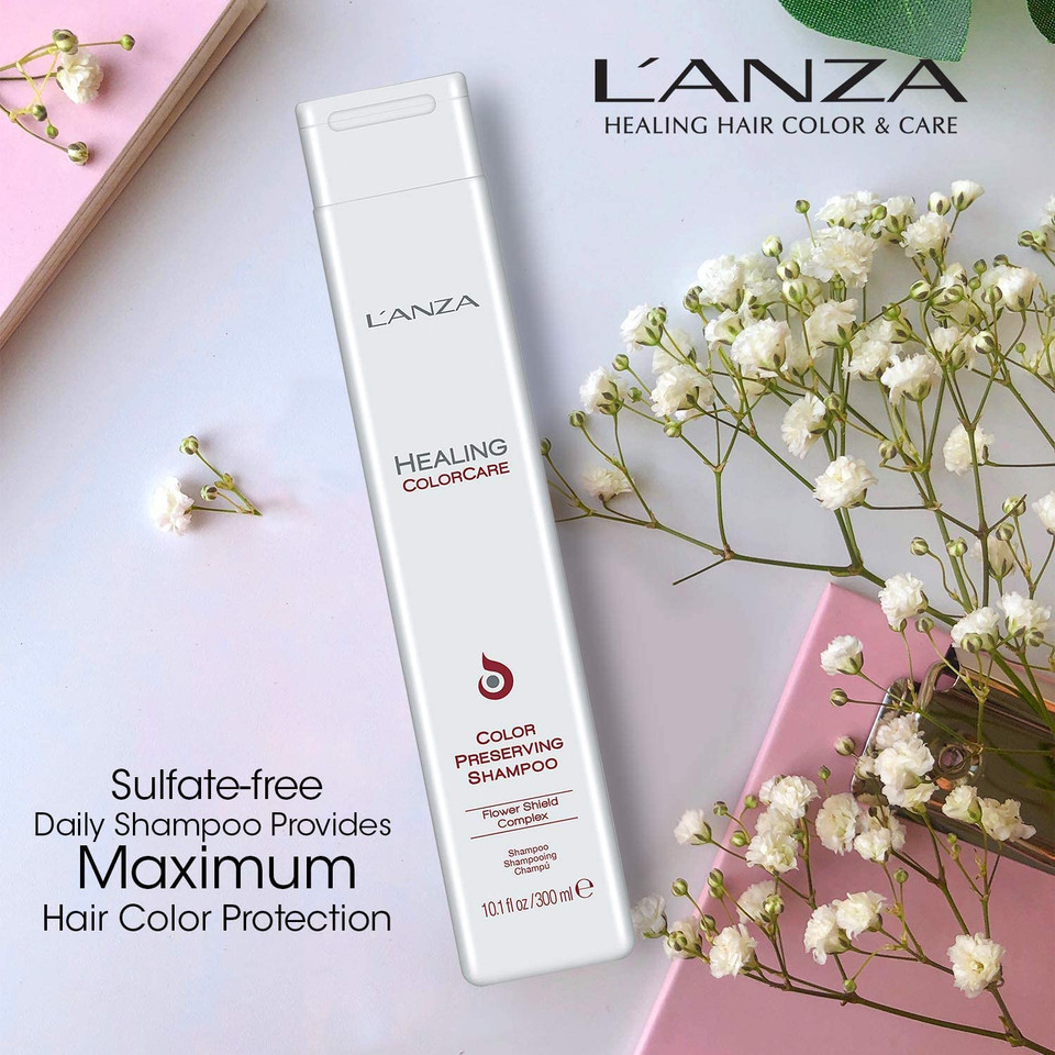 L'Anza Healing Colorcare Color Preserving Shampoo, Shampoo For Color Treated Hair To Protect Color And Restore Damage, For Healthy And Vibrant Hair With Shampoo For Colored Hair, Luxury Hair Care
