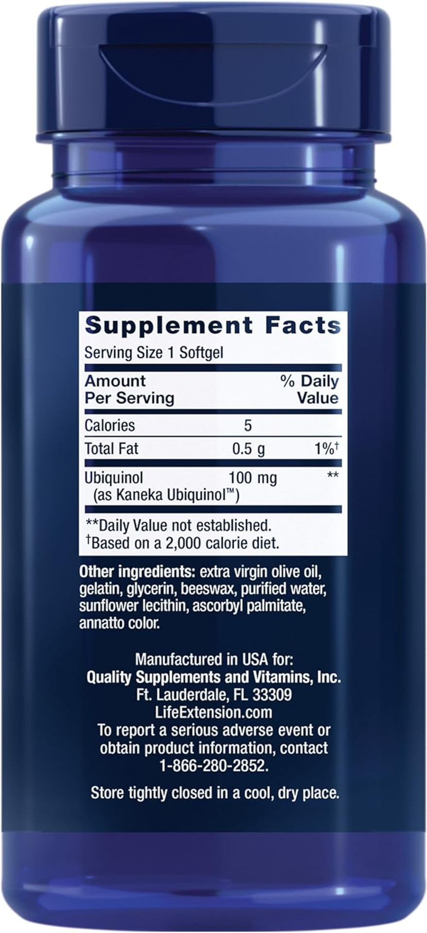Life Extension Super Ubiquinol Coq10 100 Mg  For Heart Health & Anti-Aging - Cholesterol & Energy Management Supplement  Coenzyme Q10 For Organs - Gluten-Free, Non-Gmo  60 Softgels