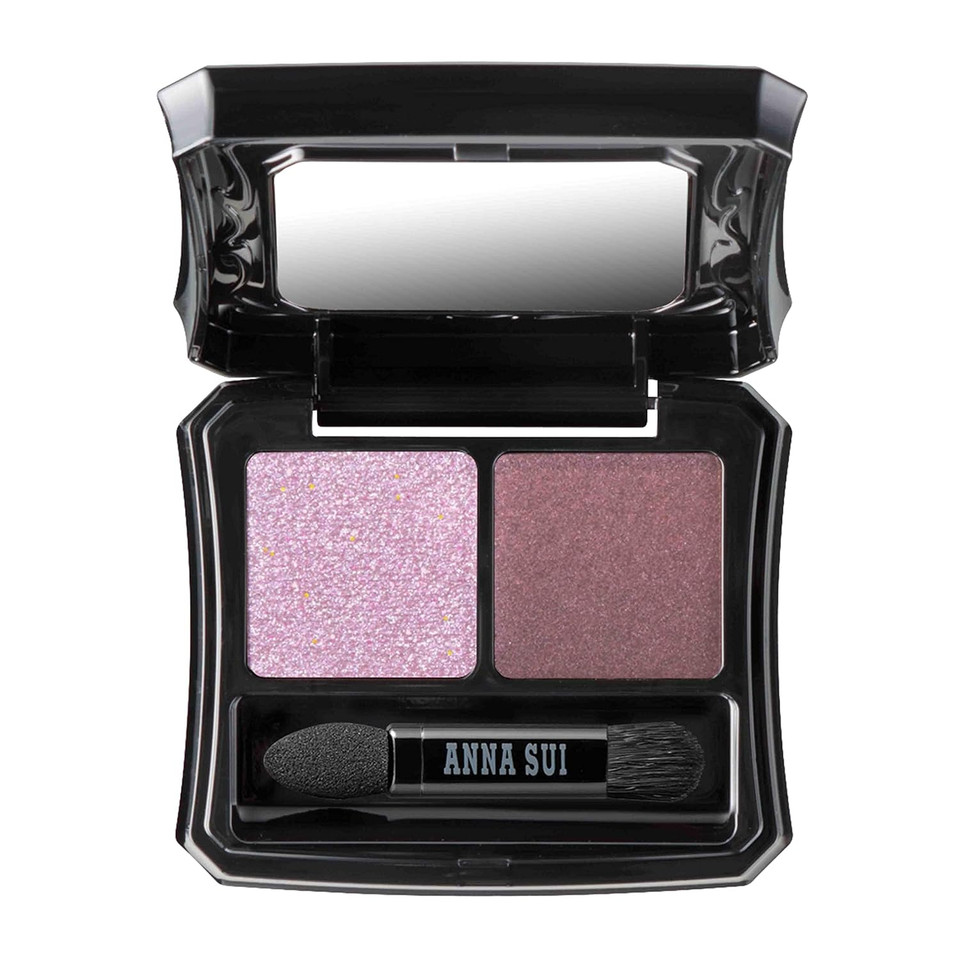 Anna Sui - Eye Color Compact - Two-Tone Eye Shadow Fillers For Eyeshadow Palette - Pink And Brown Long-Lasting Eye Makeup - 05 Sorbet X Azuki Red Beans - 0.05 Oz05 Sorbet X Azuki Red Beans