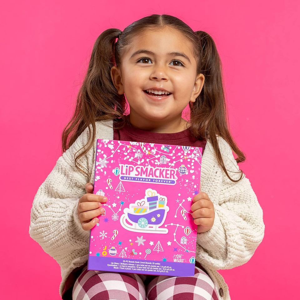 Lip Smacker Holiday Christmas Beauty Book Original & Best Makeup Set For Girls