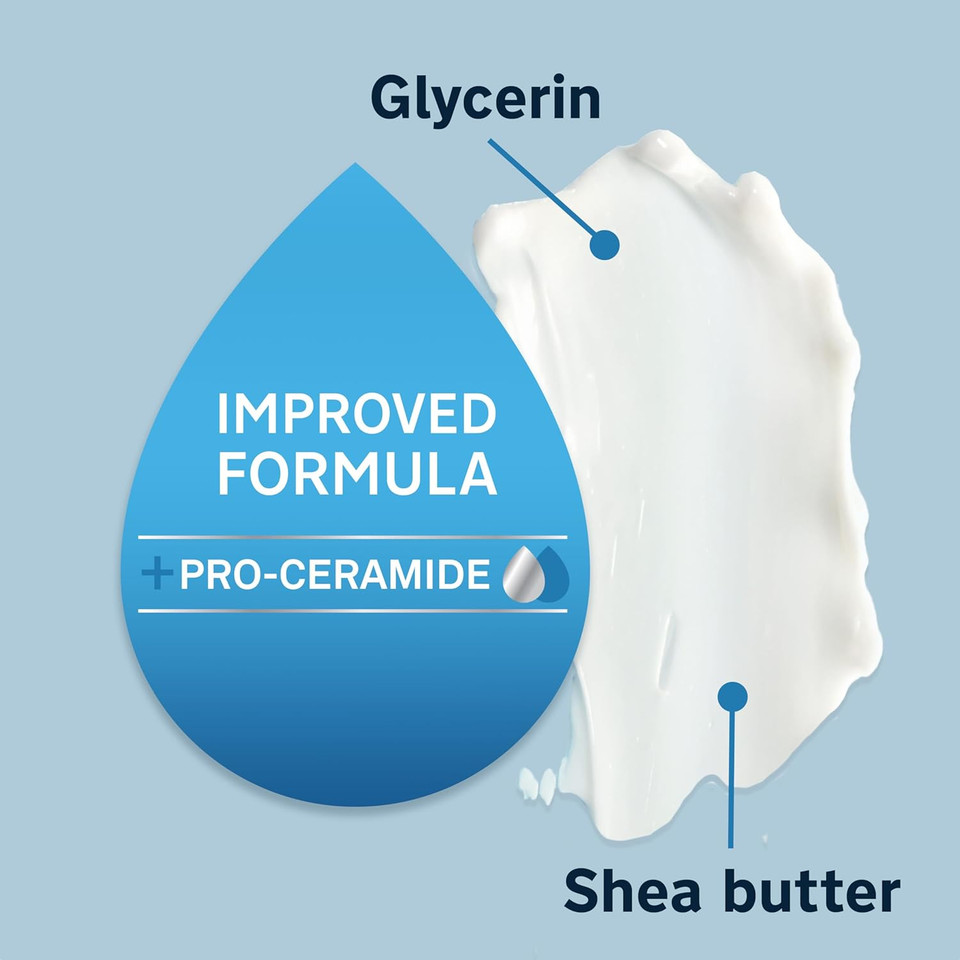 Lubriderm Daily Moisture Lotion + Pro-Ceramide With Shea Butter & Glycerin Helps Moisturize Dry Skin, Hydrating Face, Hand & Body Lotion Is Lightly Scented & Non-Greasy, 16 Fl. Oz (Pack Of 6)