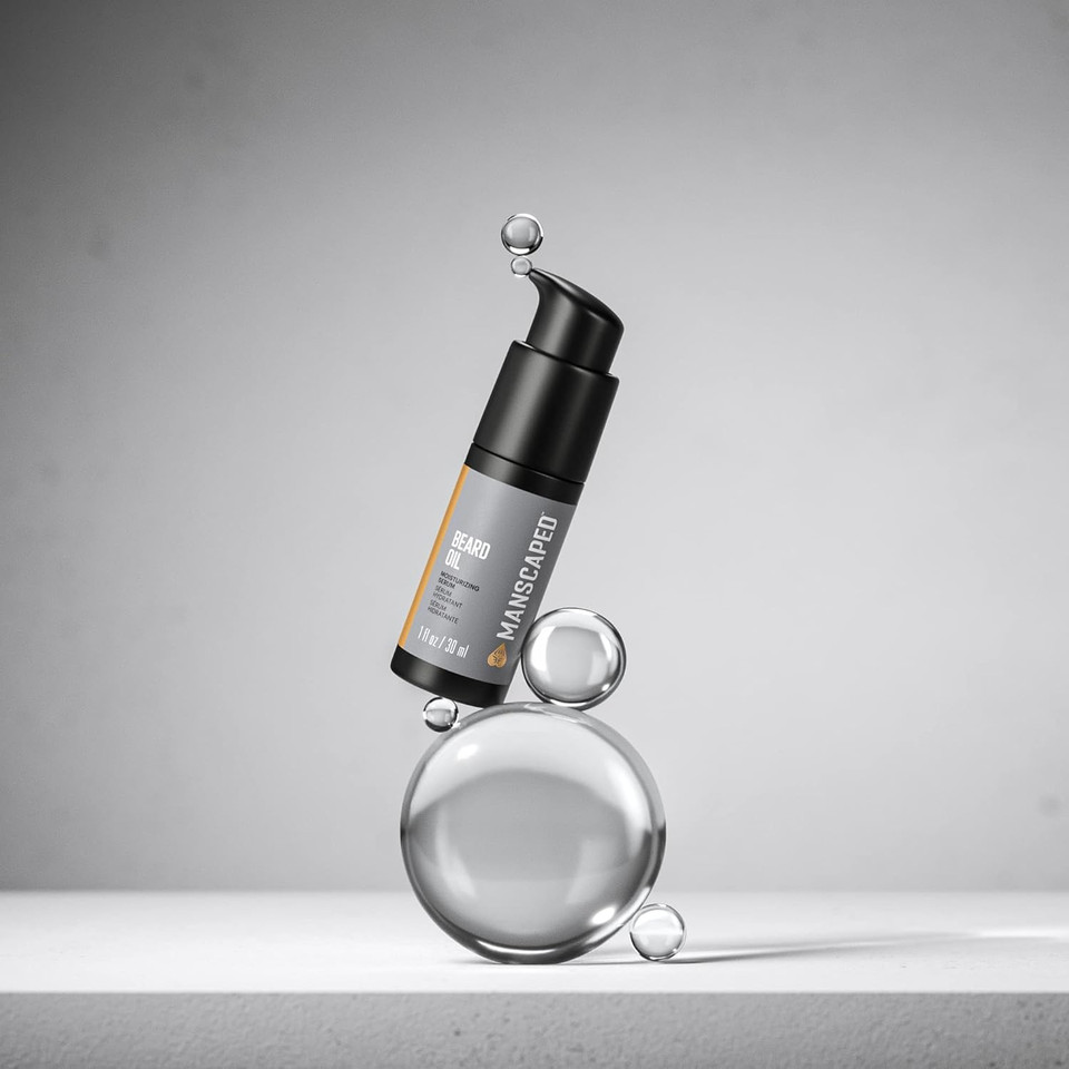 Manscapedã¢Â® Beard Oil, Ultrapremium Moisturizing Serum With Jojoba Seed, Sunflower, Sweet Almond Oils For Healthy Shine, (1 Fl Oz)