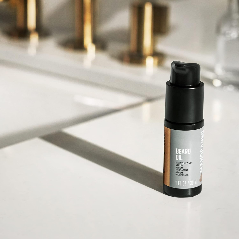 Manscapedã¢Â® Beard Oil, Ultrapremium Moisturizing Serum With Jojoba Seed, Sunflower, Sweet Almond Oils For Healthy Shine, (1 Fl Oz)