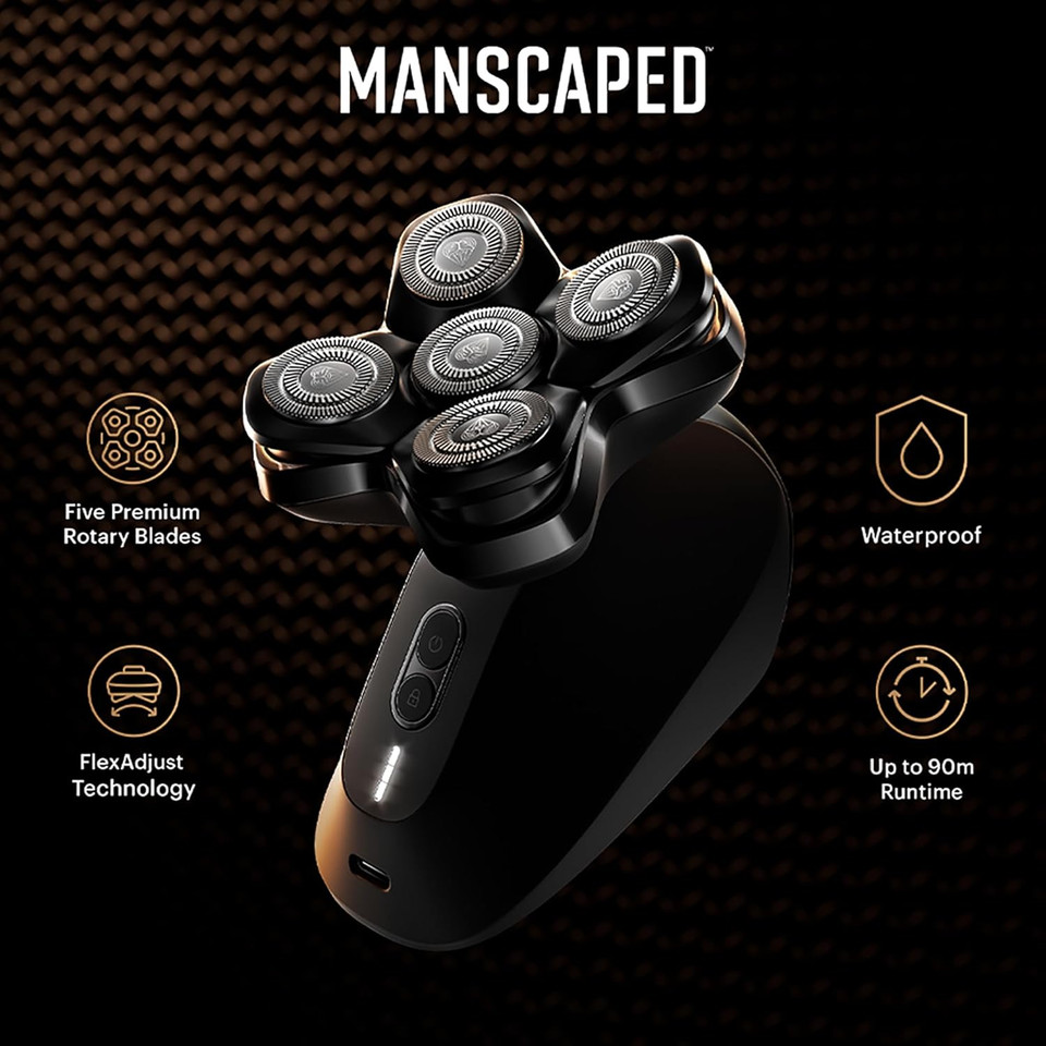 Manscapedã¢Â® The Dome Shaverã¢Â Pro & The Dome Soother - Head Shaver For Bald Men, Skinsafeã¢Â® & Flexadjust Technology, Usb-C & Wireless Charging Compatible, Head Aftershave Lotion With Aloe For Hydrating