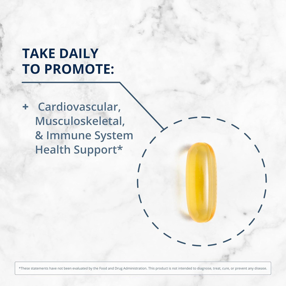 Metagenics Omegagenics Fish Oil Epa-Dha 1000 - Omega-3 Fish Oil Supplement - For Heart Health, Musculoskeletal Health & Immune System Health* - With Dha & Epa - 60 Softgels