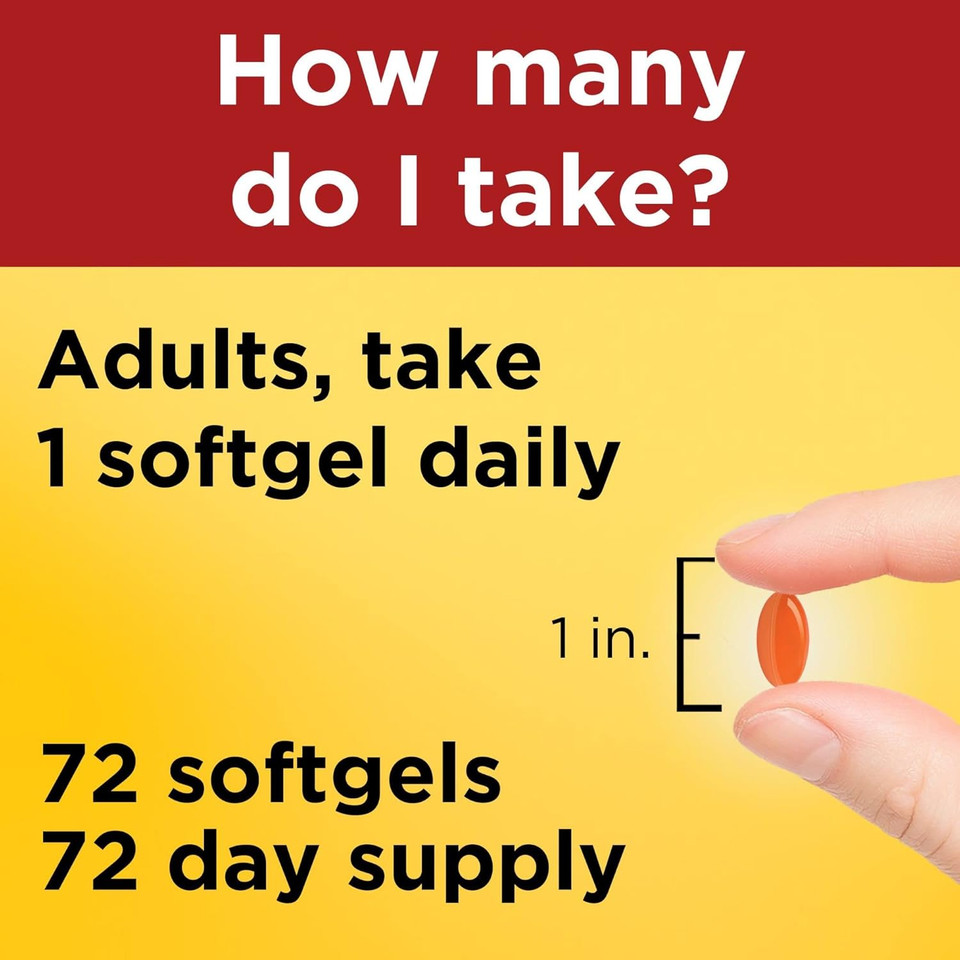Nature Made Coq10 100Mg, Dietary Supplement For Heart Health Support, 72 Softgels, 72 Day Supply