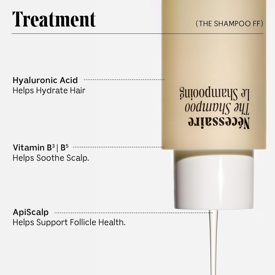 Nã£Â©Cessaire The Hair Duo. 2 X Full-Size. The Shampoo + The Conditioner. Hyaluronic Acid + Vitamin B Complex. Fragrance-Free. Approved By The National Eczema Association