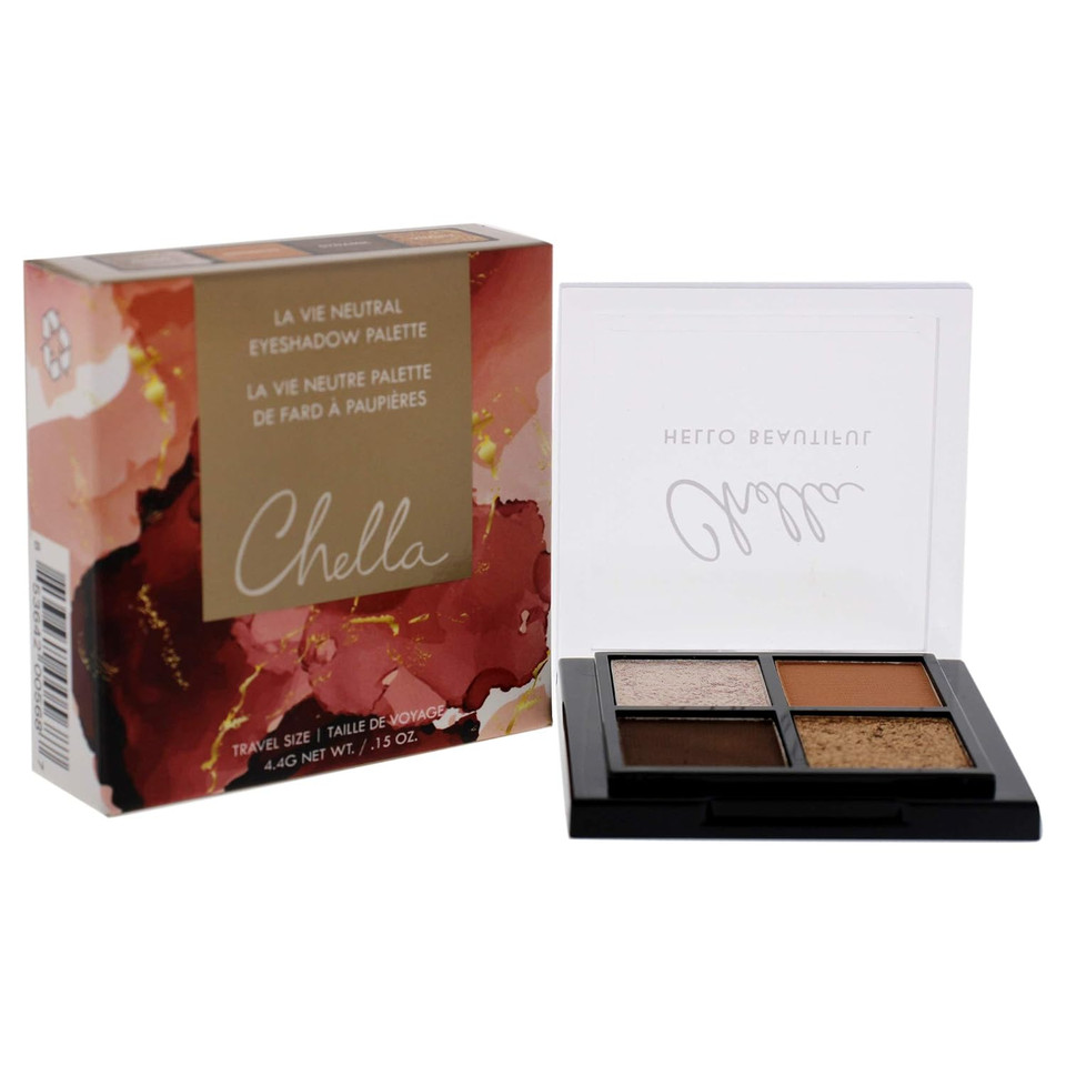 Chella Makeup Eyeshadow Palette (Travel Size, La Vie)La Vie