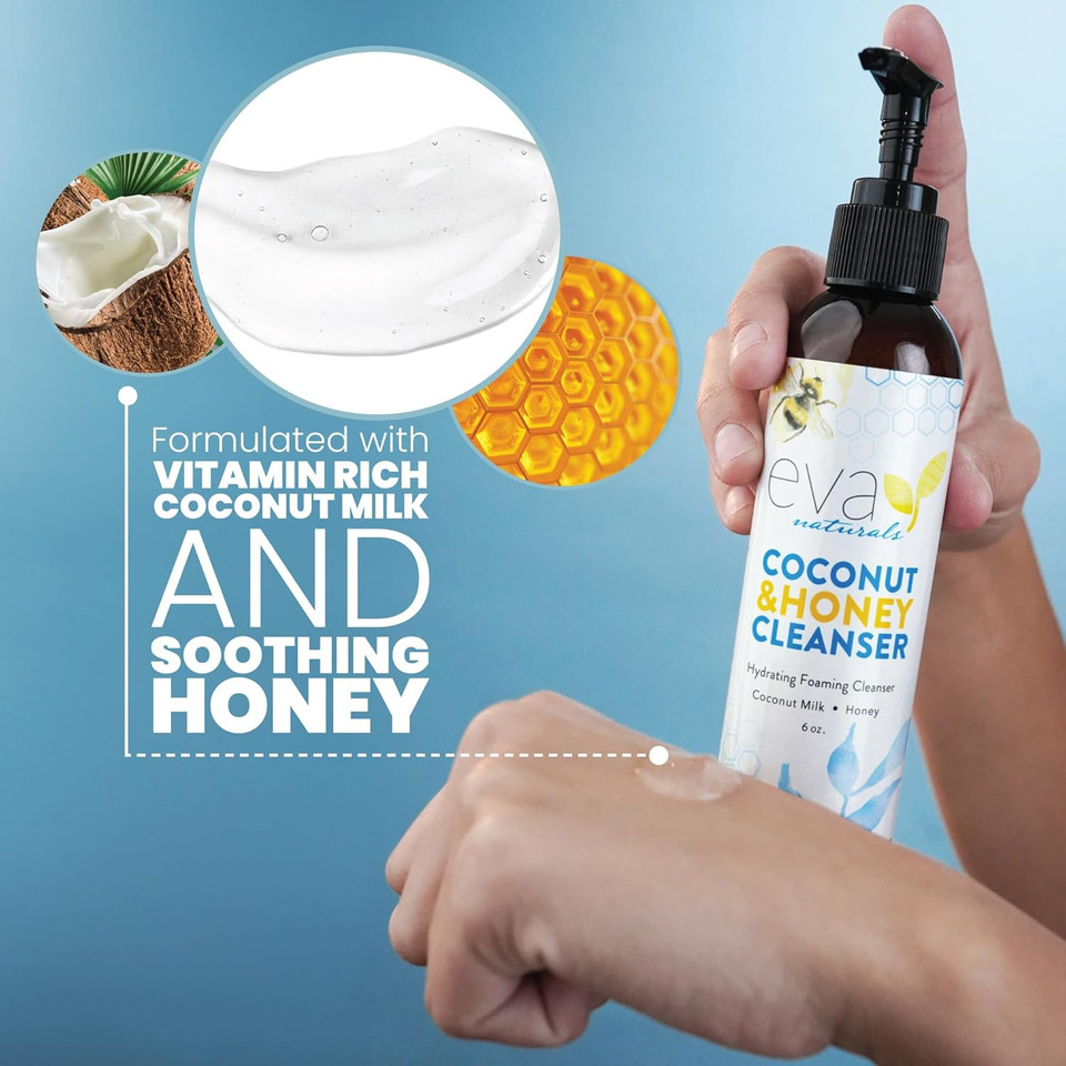 Niacinamide 5% Serum, Peptide Moisturizer, Coconut & Honey Cleanser Bundle
