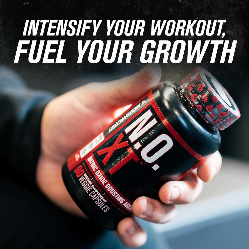 Nitrosurge Pre-Workout In Green Apple & N.O. Xt Nitric Oxide Booster For Men & Women