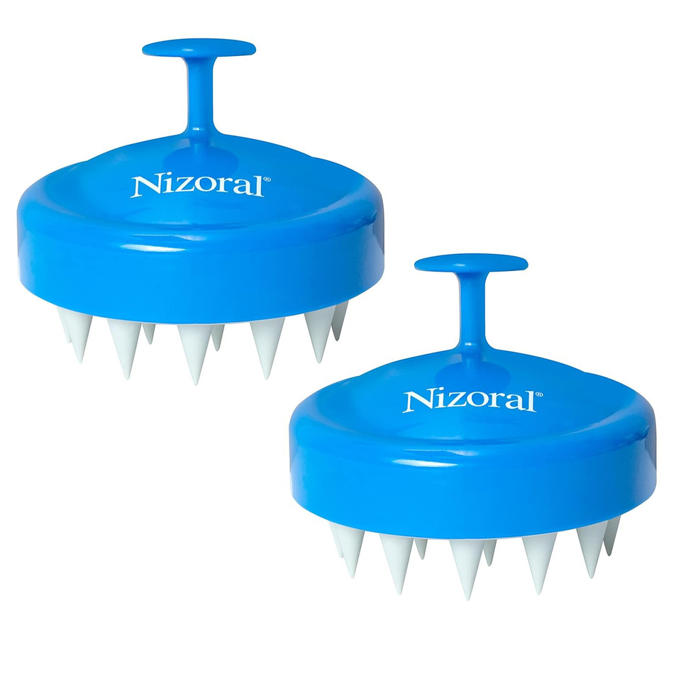 Nizoral Hair Shampoo Brush With Soft Silicone Scalp Massager Brush Head, For All Hair Types, Deep Cleanses Scalp And Removes Dead Flaky Skin And Residue Nizoral Hair Shampoo Brush With Soft Silicone Scalp Massager Brush Head, For All Hair Types, Deep Cleanses Scalp And Removes Dead Flaky Skin And Residue