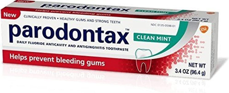Parodontax Clean Mint Daily Toothpaste, 3.4 Oz. Per Tube (7 Pack)