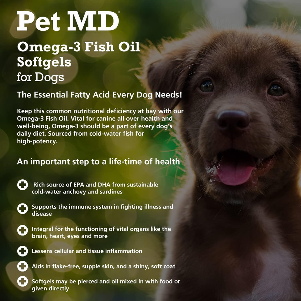 Pet Md Omega 3 Fish Oil Soft Gels & Wrap A Pill Peanut Butter Flavored Pill Paste
