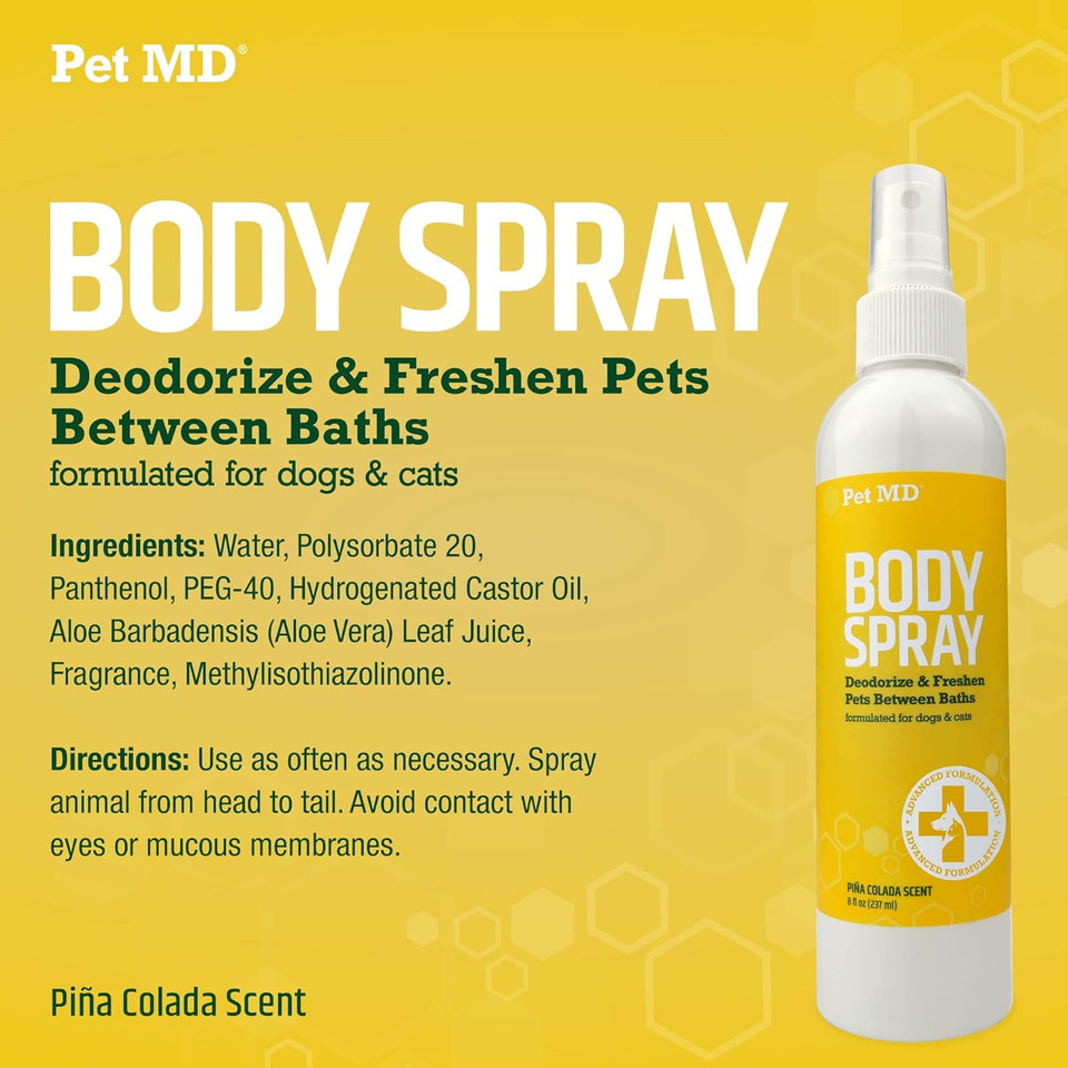 Pet Md Pina Colada, Cucumber Melon, Sweet Pea & Vanilla, Sugar Cookie, And Japanese Cherry Blossom Body Sprays