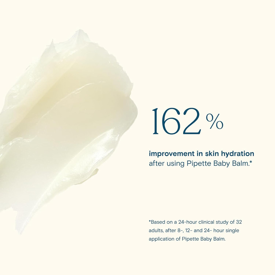 Pipette Baby Balm - Protects, Hydrates & Nourishes Sensitive Skin - Baby Essentials For Newborn With Renewable Plant-Derived Squalane, 2 Oz