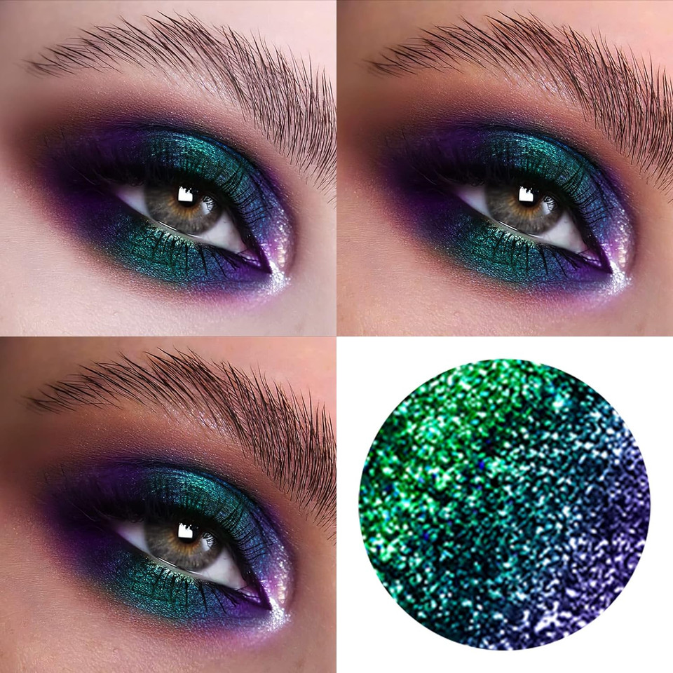 Focallure Chameleon Cream Eyeshadow,Intense Color Shifting Creamy Eye Shadows,Highly Pigmented Metallic,Shimmer,Multi-Reflective Finishes,Moody Angel11 Moody Angel