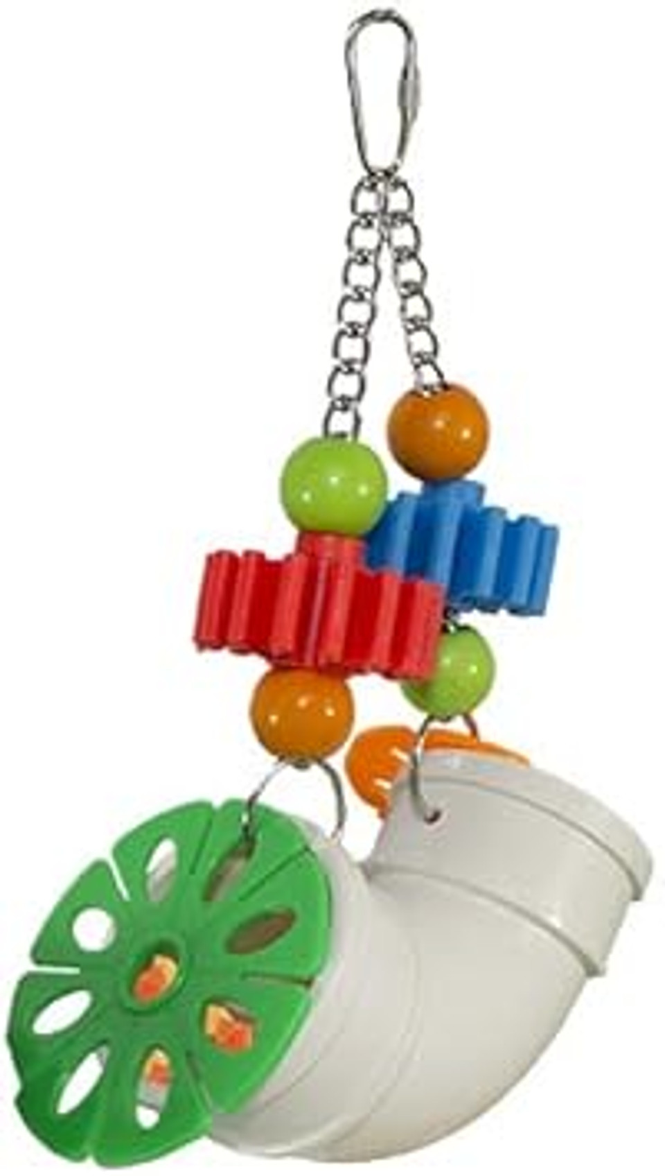 Pvc Forager - Durable Fun Treat Foraging Cage Accessory Toy - For Sugar Gliders, Squirrels, Chinchillas, Prairie Dogs, Degus, Skunks, Marmosets, Monkeys, Parrots, Birds, Rats, Hamsters & Gerbils