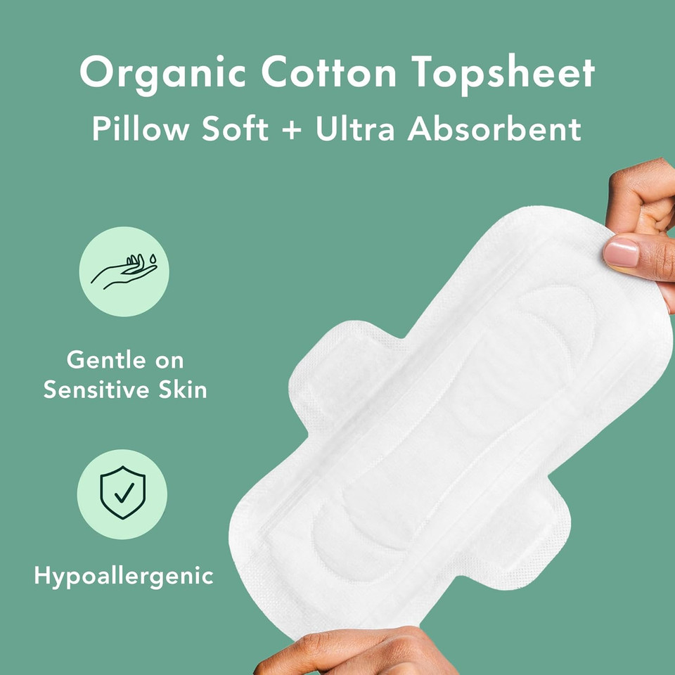 Rael Period Kit Bundle - Organic Cotton Cover Panty Liners (44 Count), Organic Cotton Cover Pads (28 Count), Compact Tampons Made With Organic Cotton (36 Count)