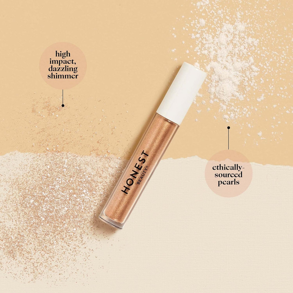 Honest Beauty Eye Catcher Lid Tint | Lightweight Liquid Eyeshadow | Vegan + Cruelty Free | New Love, .12 Fl Oznew Love