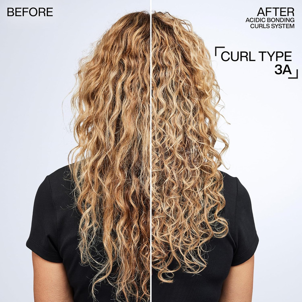Redken Acidic Bonding Curls Shampoo, Conditioner & Leave-In Treatment Set | Curl Control + Definition | With Citric Acid, Avocado Oil, Shea Butter | Silicone-Free | For Coily And Curly Hair
