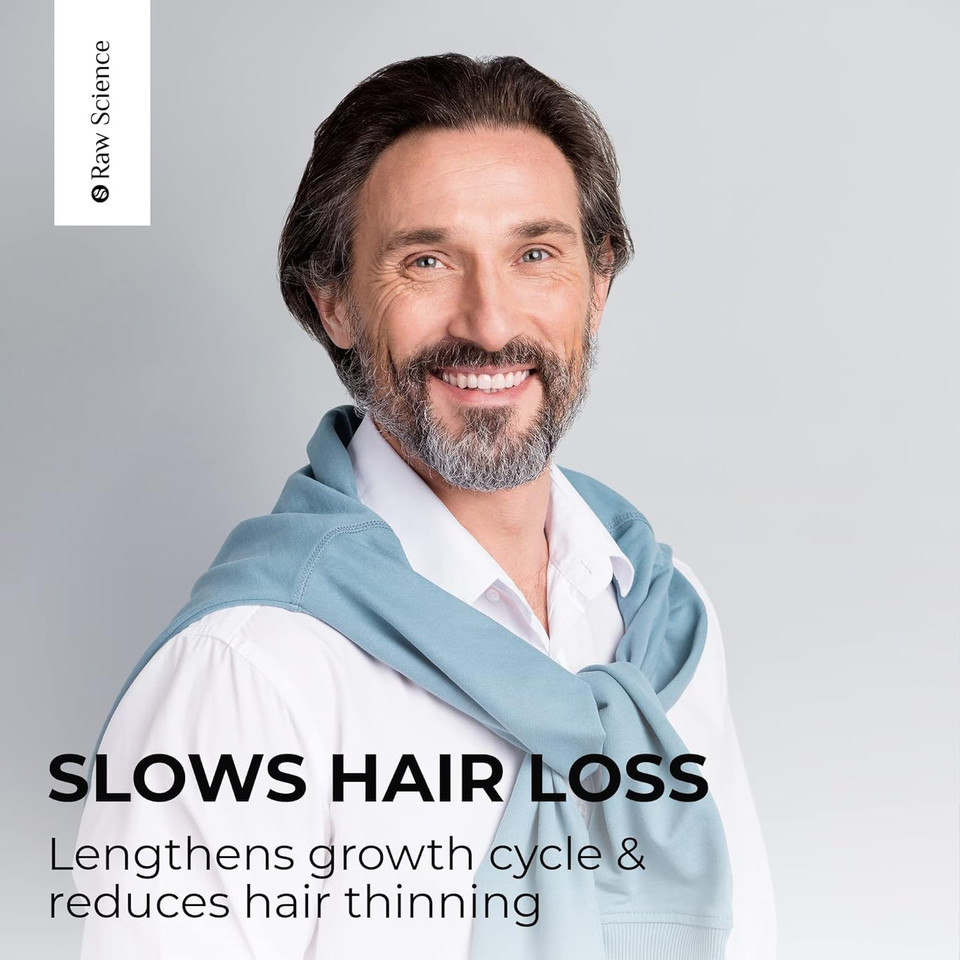 S Raw Science Healthy Strong Hair & Stop Hair Loss, Hair Skin And Nails Vitamins  Biotin & Collagen & Keratin Capsules 25000Mcg 60Pcs And Dht Blocker 800Mg 60Pcs